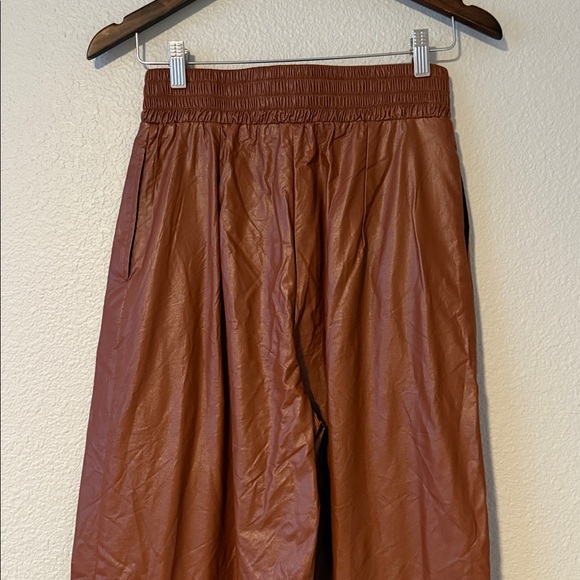 Simonett Women’s Brown Wide Leg Baggy Comma Pants High Rise‎ Medium - Picture 9 of 14